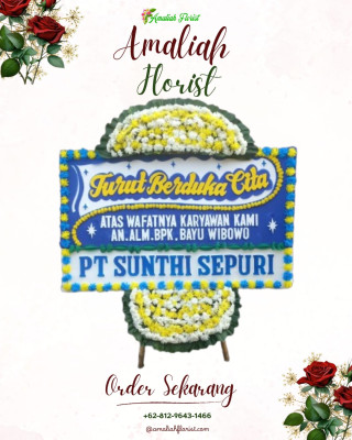 Papan Bunga Duka di Kayu Manis
